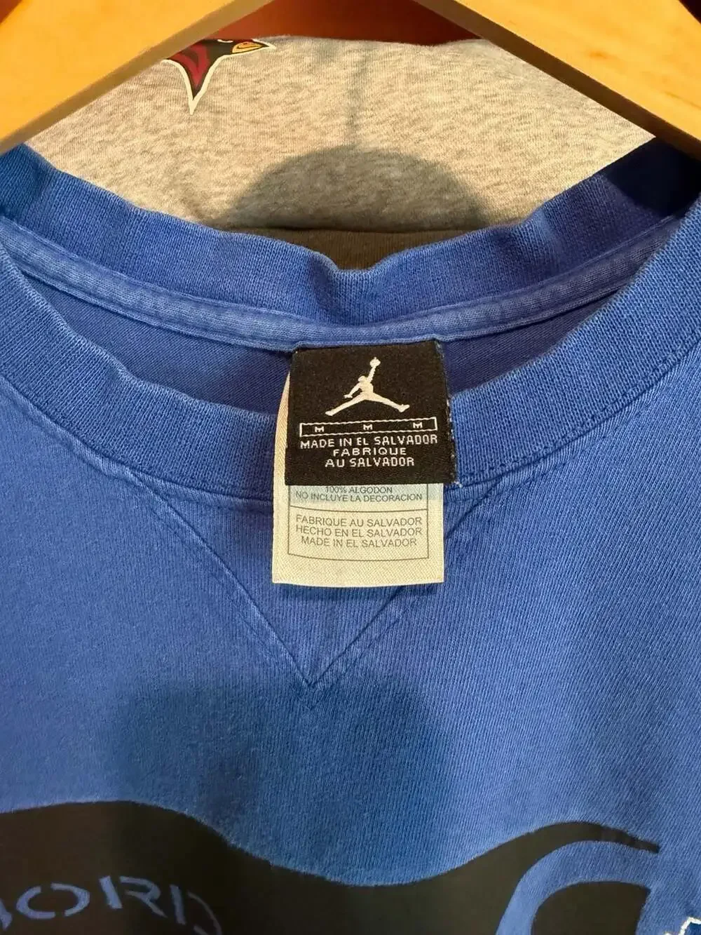 Vintage Air Jordan Jumpman 23 Graphic T-Shirt Blue Medium Men’s Y2K